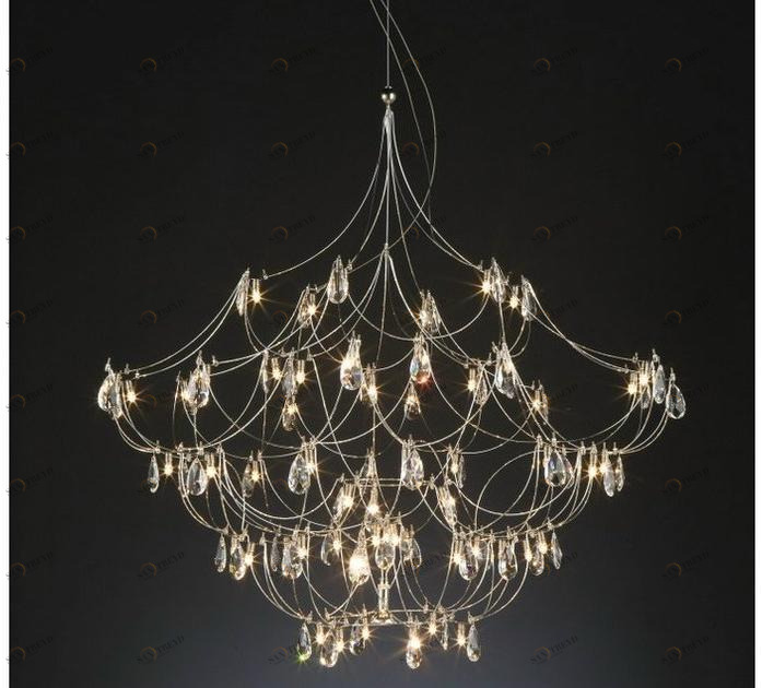 Quasar Подвесной светильник из никеля с кристаллами swarovski® Crystal galaxy sun-id-1435188