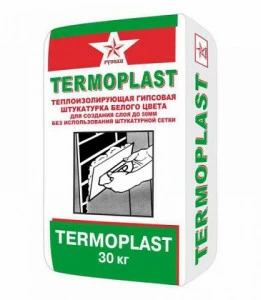 Штукатурка гипсовая Русеан Термопласт белая 30кг