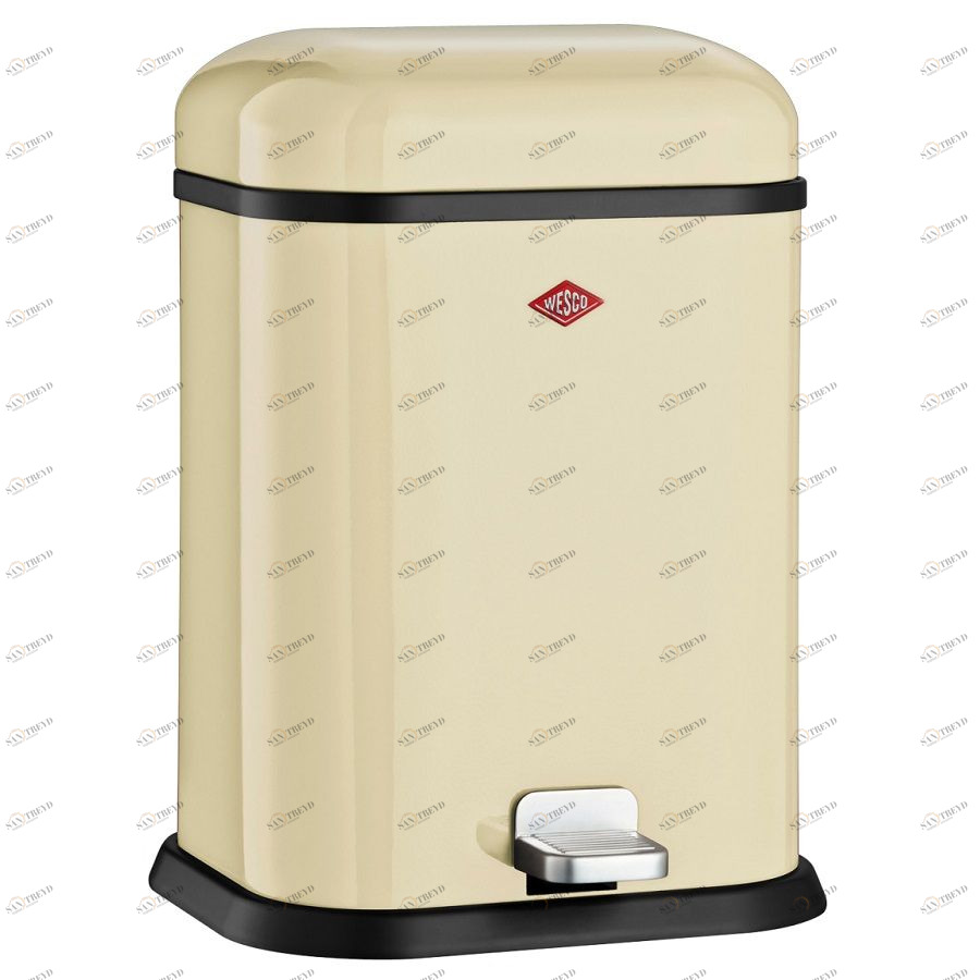 Бак для мусора с педалью Single Boy, прямоугольный, 13 л, кремовый Wesco 13221223