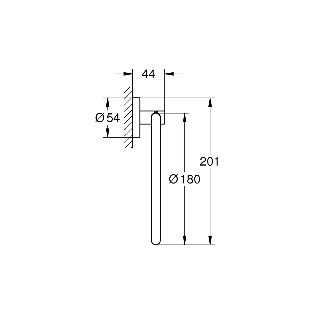 Держатель для полотенец Grohe Essential 40365001 кольцо цвет хром 81961126 STLM-2148093 Essentials - Вид №7