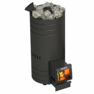 Печь для бани GRILL'D Bochka 160 Long с баком для воды