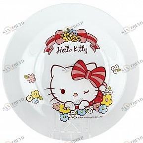 Тарелка Hello Kitty 19,5 см КОРАЛЛ HELLO KITTY 029583 Прозрачный 