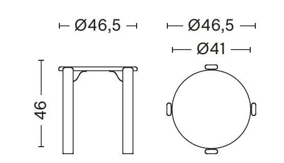 Низкий стул из бука Hay Рей ARCH-00064341 - Вид №29