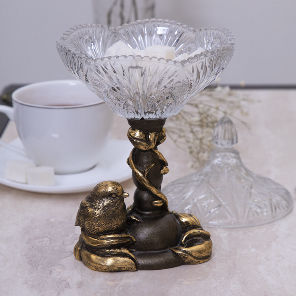 52109 Фруктовница-конфетница Зарничка Свитти Бронза BOGACHO  - Вид №6