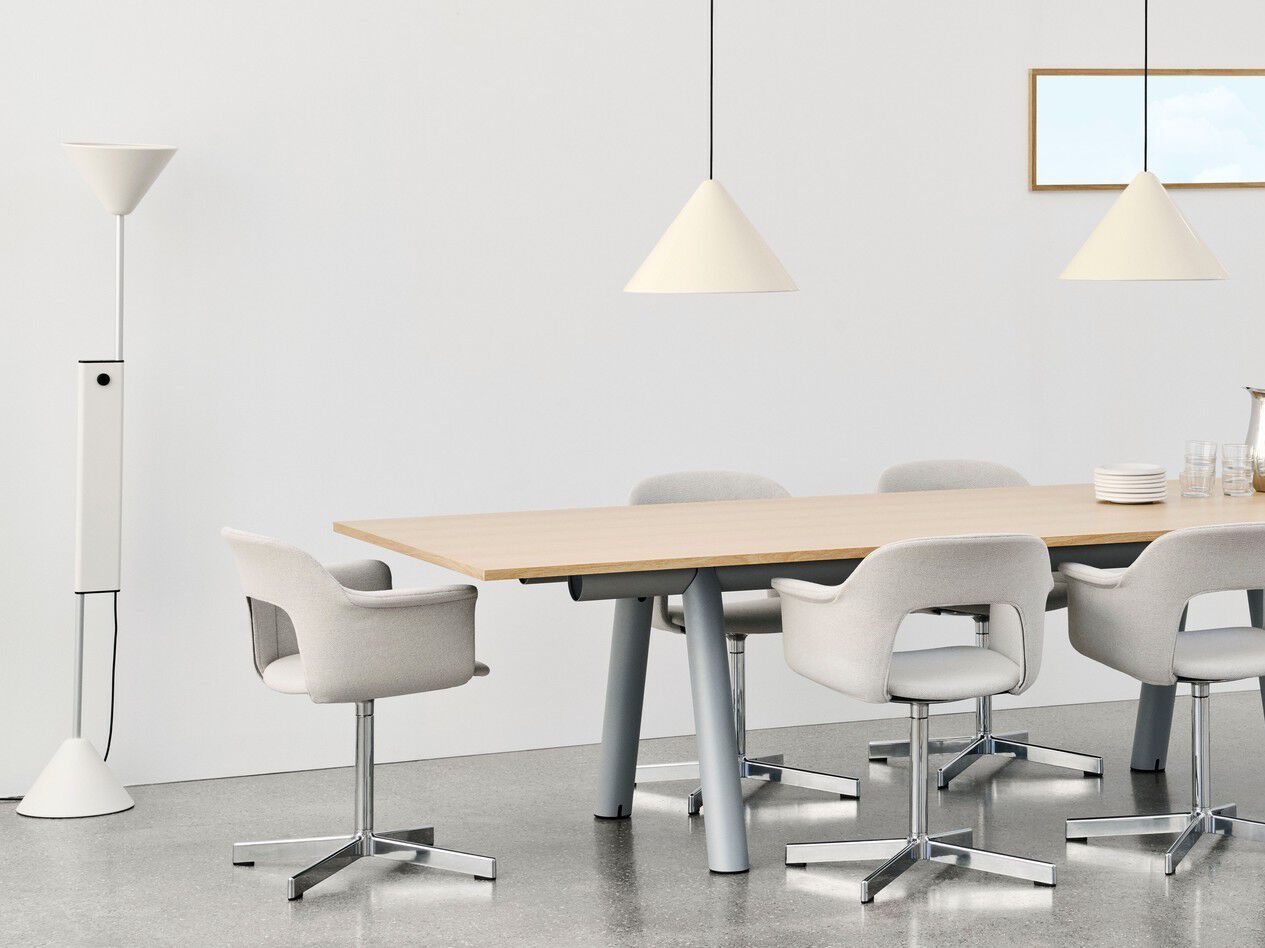 Полипропиленовый стул с подлокотниками с открытой спинкой Hay макет ARCH-00062765 - Вид №70