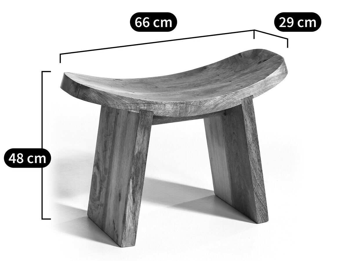 Низкий табурет из манго AMPM FUYUKA ARCH-00140871 - Вид №1