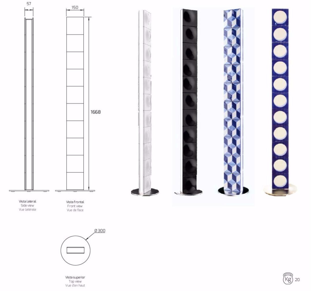 Exporlux Торшер с прямым светом из стали Mattonelle illuminanti sun-id-1376165 - Вид №4