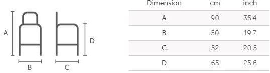 Midj Табурет металлический высокий со спинкой Ola sun-id-1460192 - Вид №5