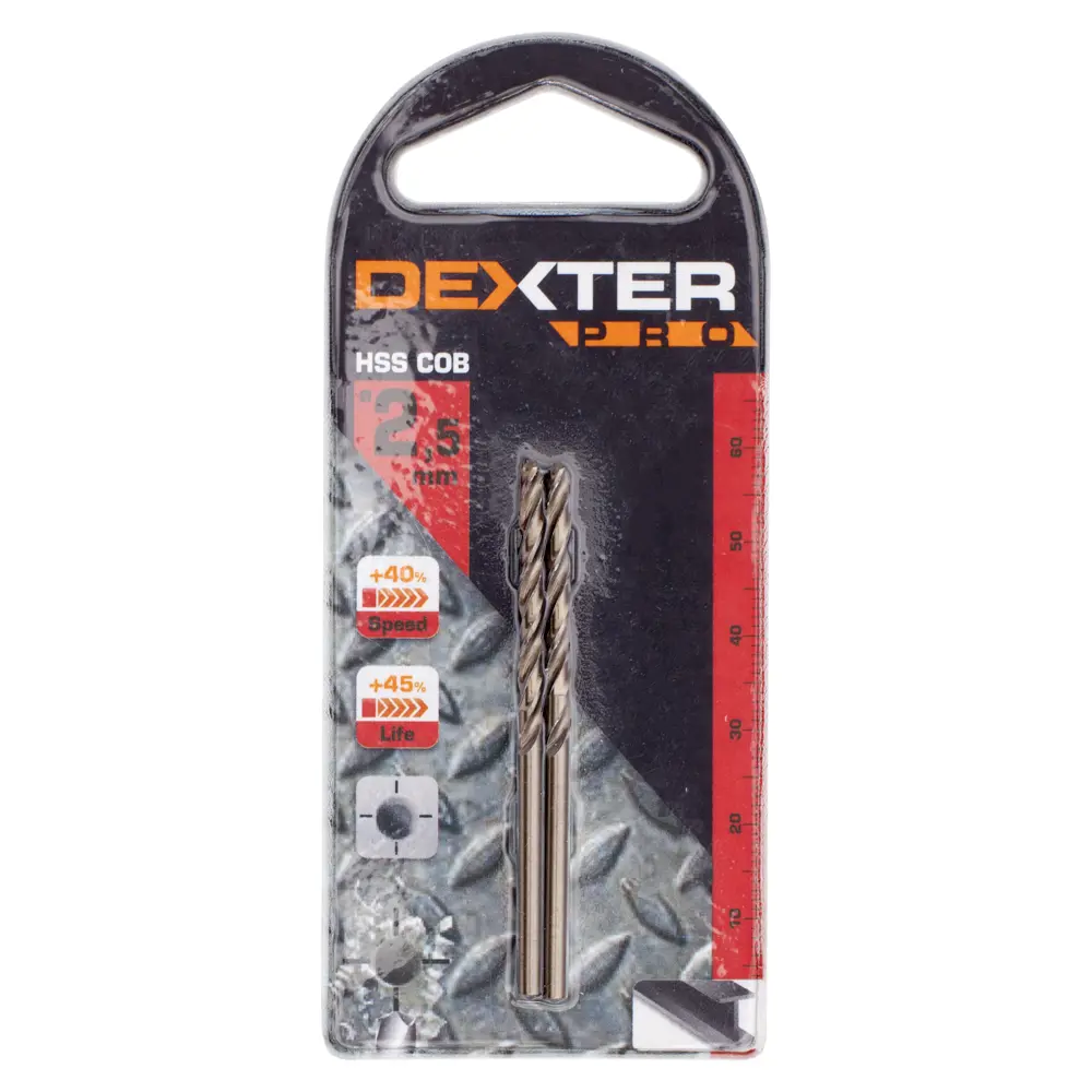 Сверло по металлу HSS-Co Dexter к. Pro 113-01327 2.5х57 мм 16673402 STLM-2059338  - Вид №2