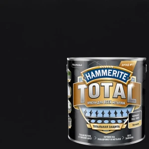 Краска по ржавчине Hammerite Total цвет чёрный матовый 2.2 л