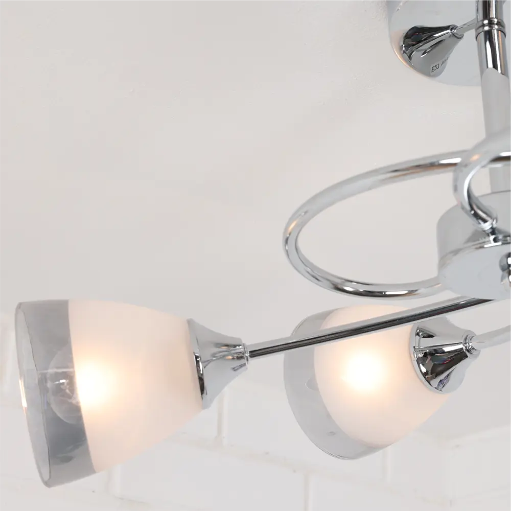 Люстра потолочная «Costa» 24000-4 4 лампы 12 м² цвет серебристый SCHAFFNER STLM-2120557 - Вид №12