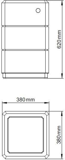 ENCHO ENCHEV - ETE Квадратная кашпо для общественных мест sun-id-1354223 - Вид №10