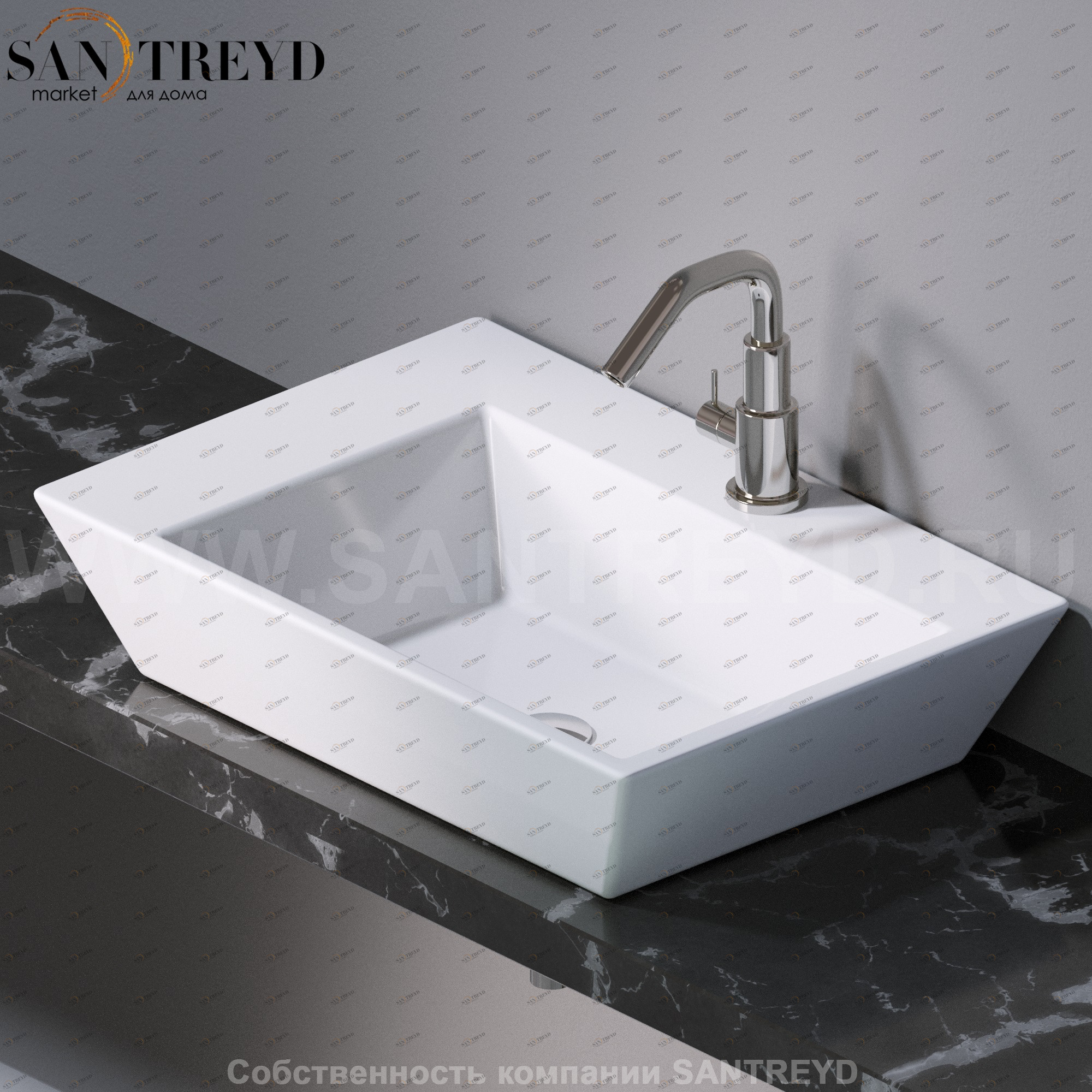 L291100 Подвесная раковина настенная прямоугольная A. e T. Italia PRISMA белая AeT ITALIA