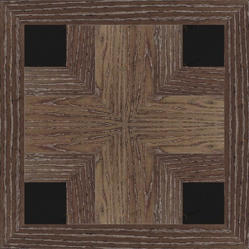 Напольное покрытие из дерева (инкрустация мраморная "nero belgio" из темного дуба) ddpr24 rs mn Devon Devon INTARSIA Devon&Devon DDPR24RSMN