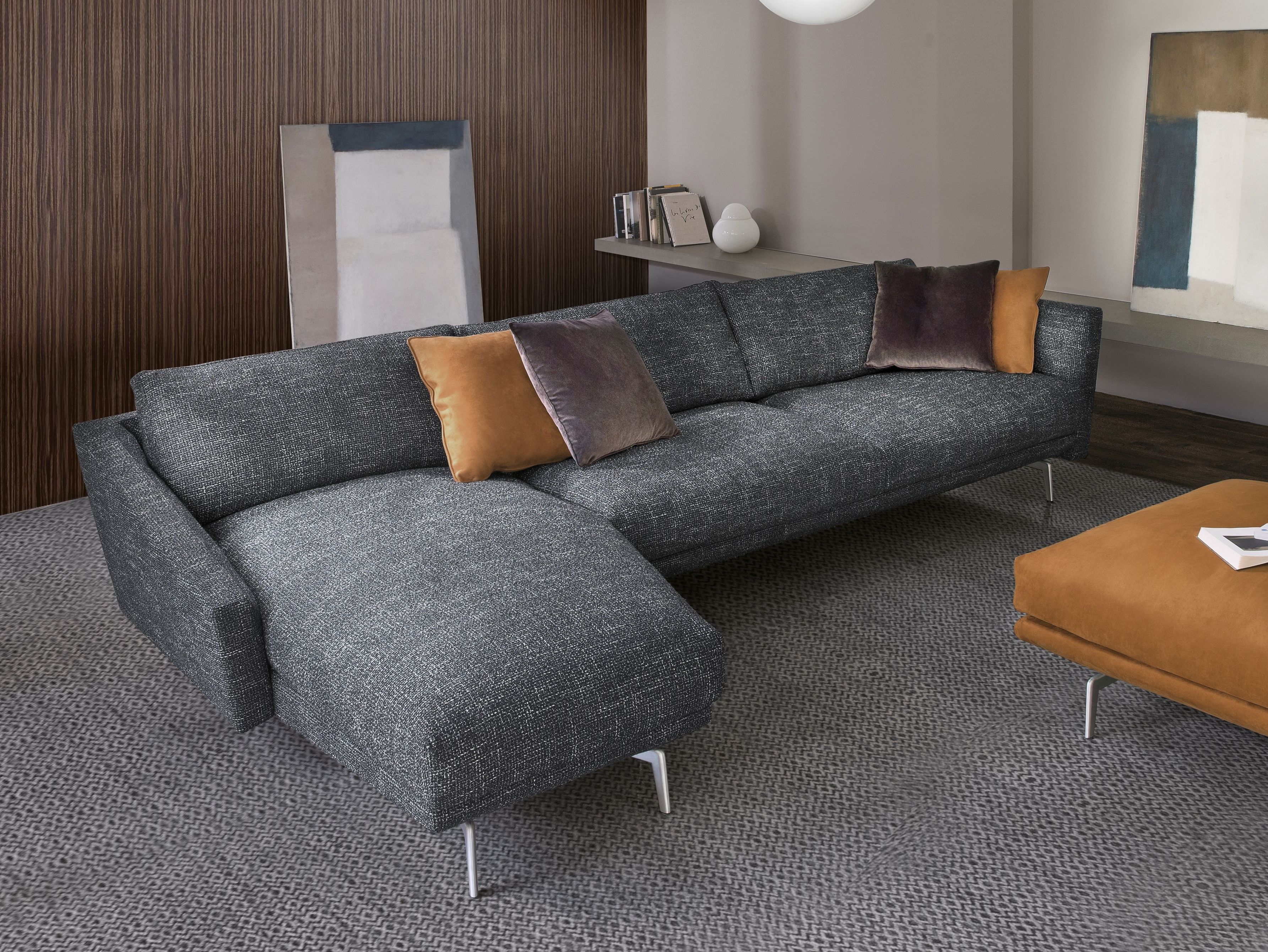 Тканевый диван с полуостровом CTS SALOTTI ARCH-00138272