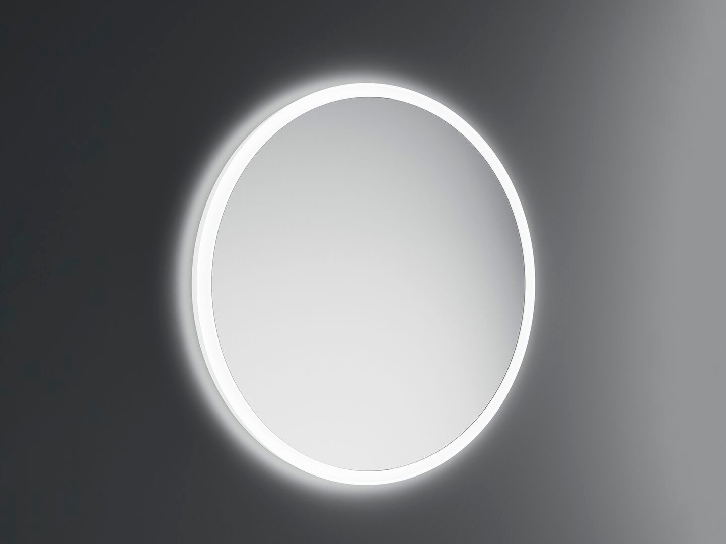 Круглое зеркало со встроенным освещением для ванной комнаты INDA® PORTOLE + ARCH-00151568 - Вид №1