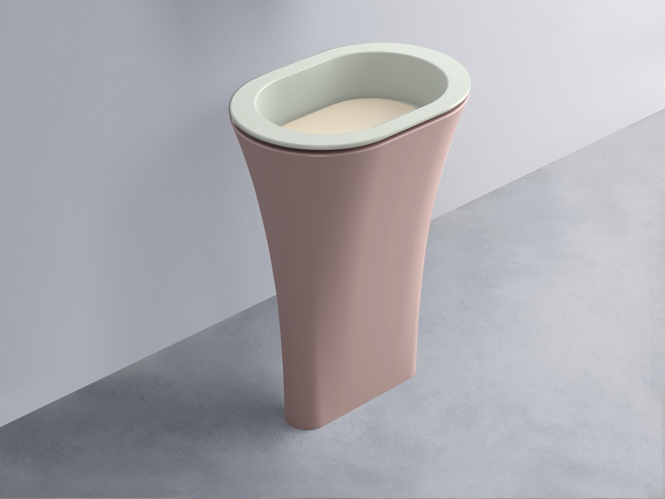 AMLA65-PM+AMPILO-LN+AMCOLO-CP Раковина Amedeo Ovale отдельностоящая cielo Enjoy + Amedeo Ceramica Cielo