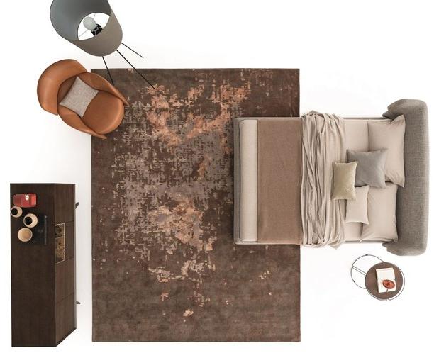 Ditre Italia Двуспальная кровать из ткани с мягким изголовьем Claire sun-id-1448313 - Вид №4