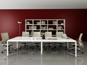 Tuna Ofis Стол для совещаний прямоугольный лакированный Metis