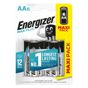 Батарейка Energizer Max Plus AA (LR6) алкалиновая 6 шт.