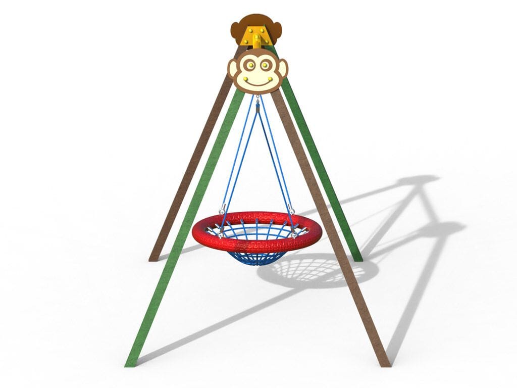 Переработанные пластиковые качели EUROCOMITALIA ALTALENA MONKEY ARCH-00032732 - Вид №1