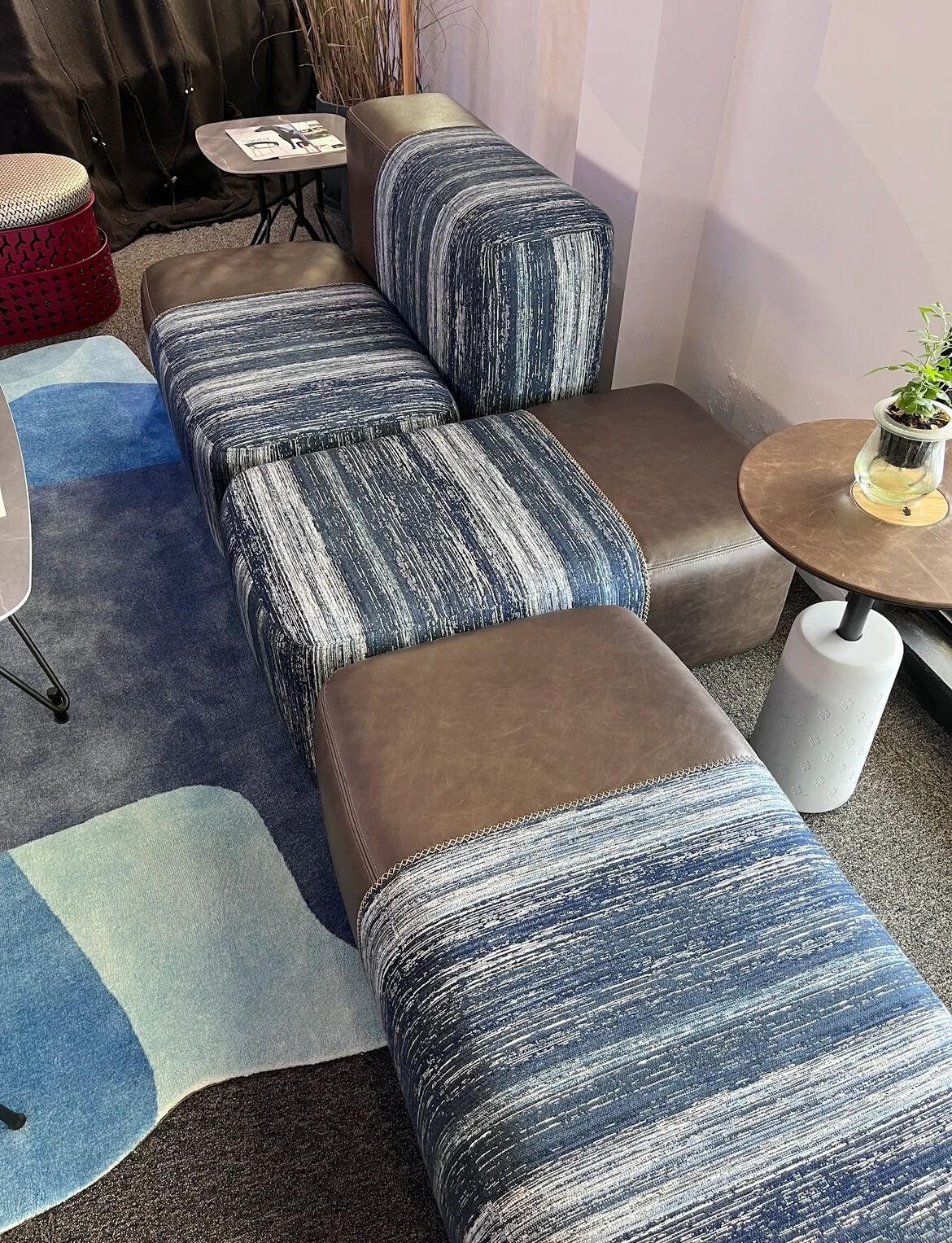 Кожаный диван KVN Design Furniture NOMAD LANGCHAN CUBE SET ARCH-00021050