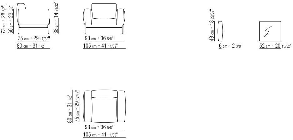Flexform Кресло из ткани со съемным чехлом с подлокотниками Romeo sun-id-1387967 - Вид №4
