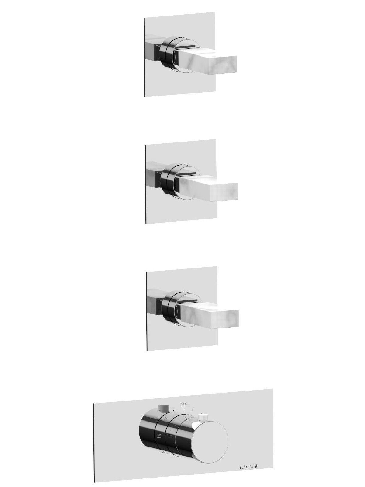 Термостатический встраиваемый смеситель для душа с 4 отверстиями Rubinetterie Frattini отдельная эстетика ARCH-00102952 - Вид №3