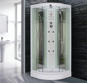Душевая кабина NG-701-01N (900х900х2200) низкий поддон(16см) стекло ПОЛОСАТОЕ