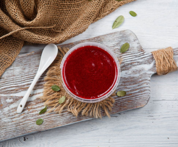 2570 Пюре из брусники с сахаром Вкусляндия 