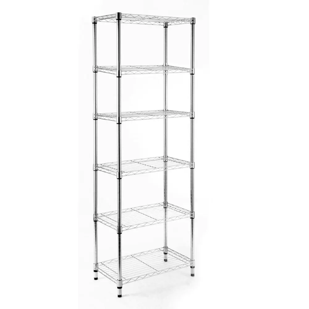 Стеллаж сетчатый KONSENSA 60x35x180 см цвет хром STLM-2088095 - Вид №1