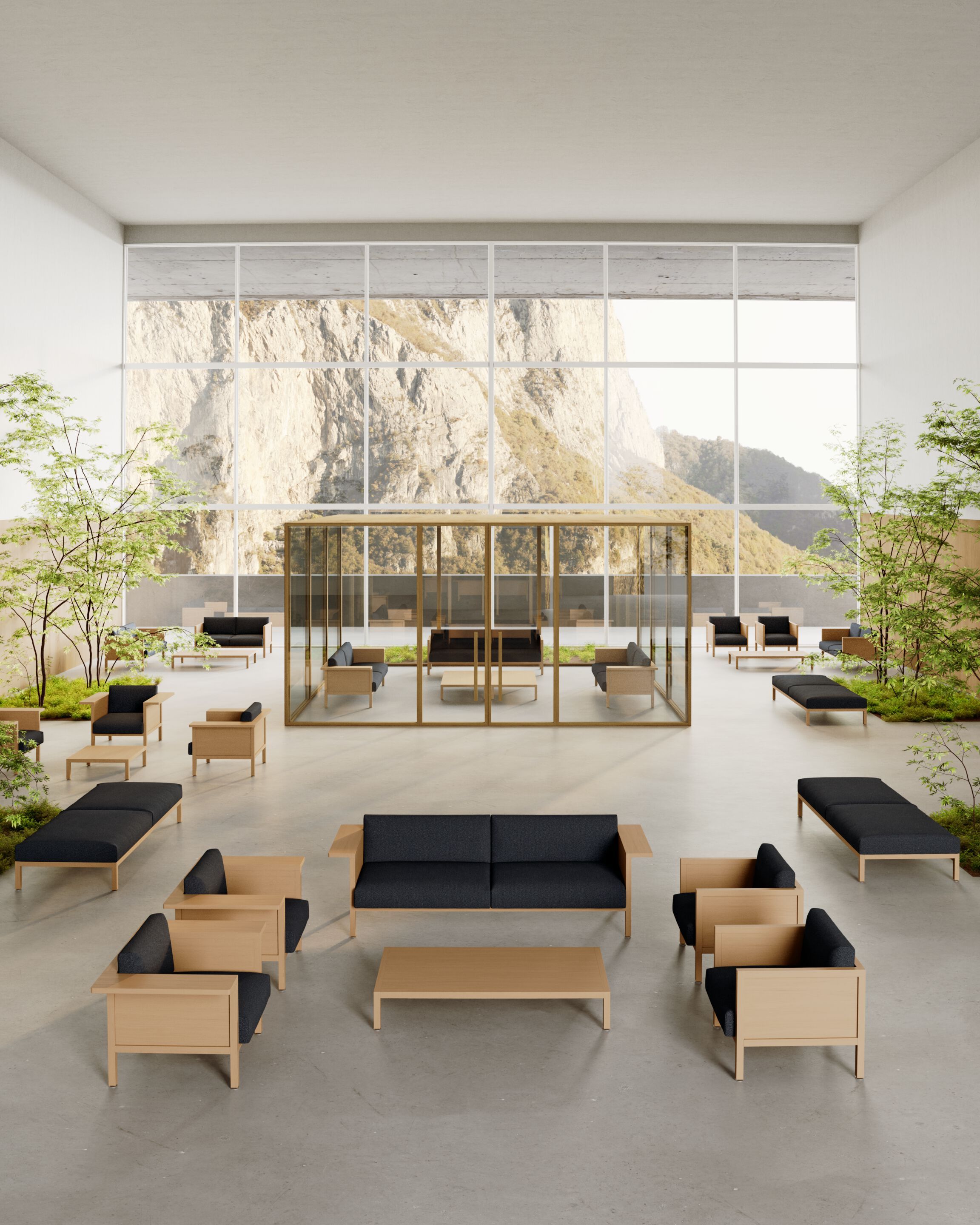 Скамейка из ткани Citterio Borealis ARCH-00094573 - Вид №3