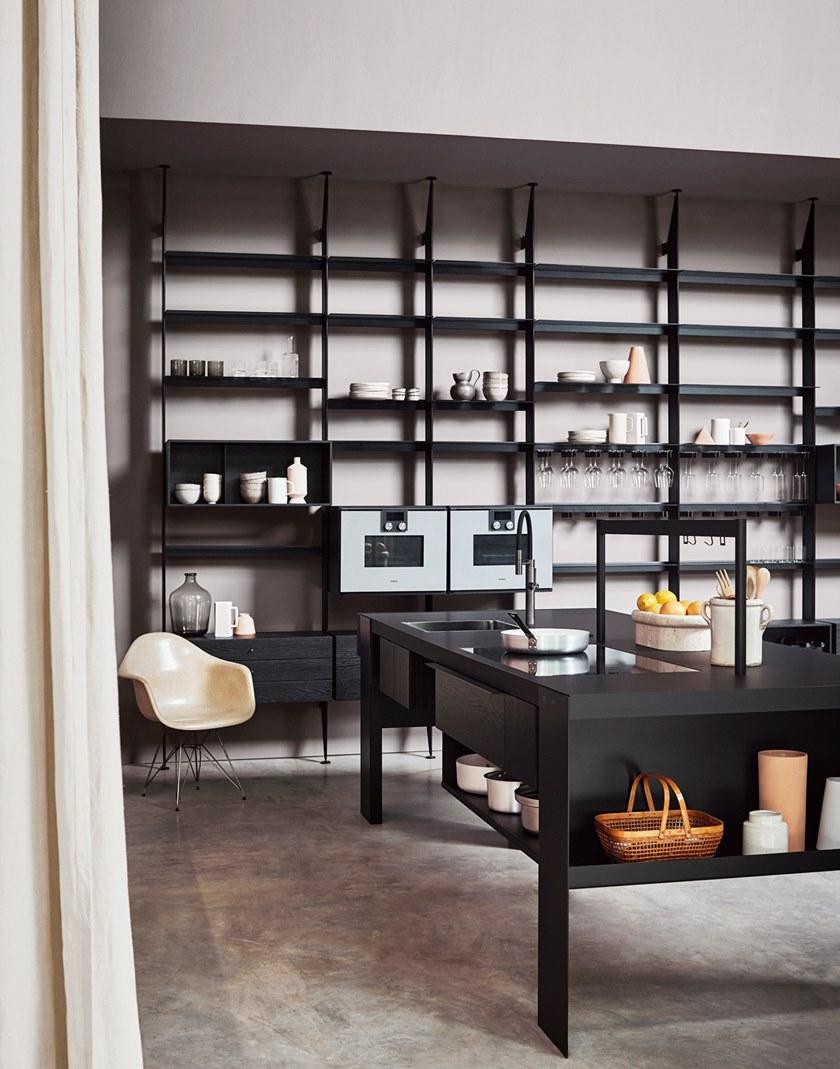 Cesar Кухня из стали и дерева с островом Intarsio sun-id-1468990 - Вид №16