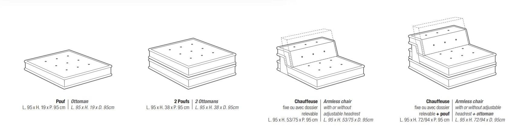 Roche Bobois Модульный тканевый диван Mah jong sun-id-1384251 - Вид №8