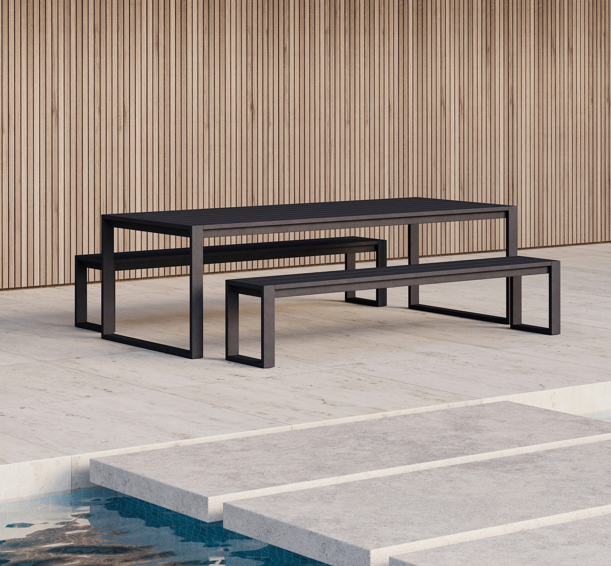 Прямоугольный алюминиевый стол с порошковым покрытием Case Eos ARCH-00051000 - Вид №8