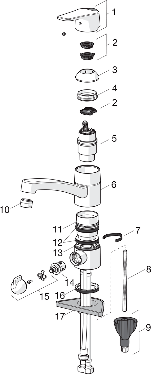 Oras 1829G Смеситель для хозяйственного помещения 1829G Vega Хром  - Вид №4