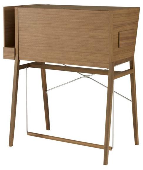 Ligne Roset Письменный стол из МДФ с откидными дверцами  005hel10  - Вид №1