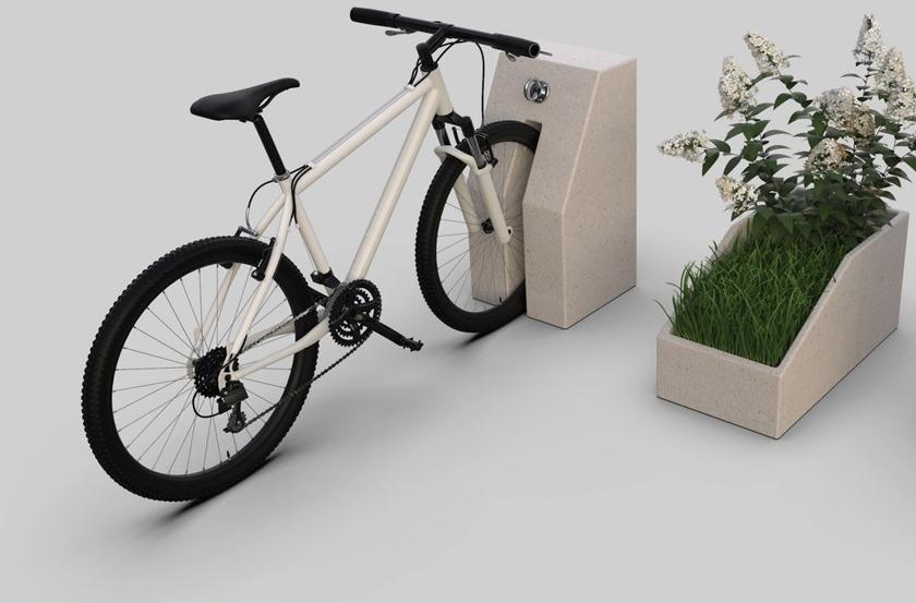 Manufatti Viscio Реконструированная каменная стойка для велосипедов Modula sun-id-1491089 - Вид №4