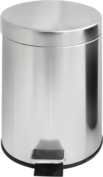 2565.060 Урна с механизмом поднятия крышки Н102 нержав сталь 5 л Solinne Puff  - Вид №4