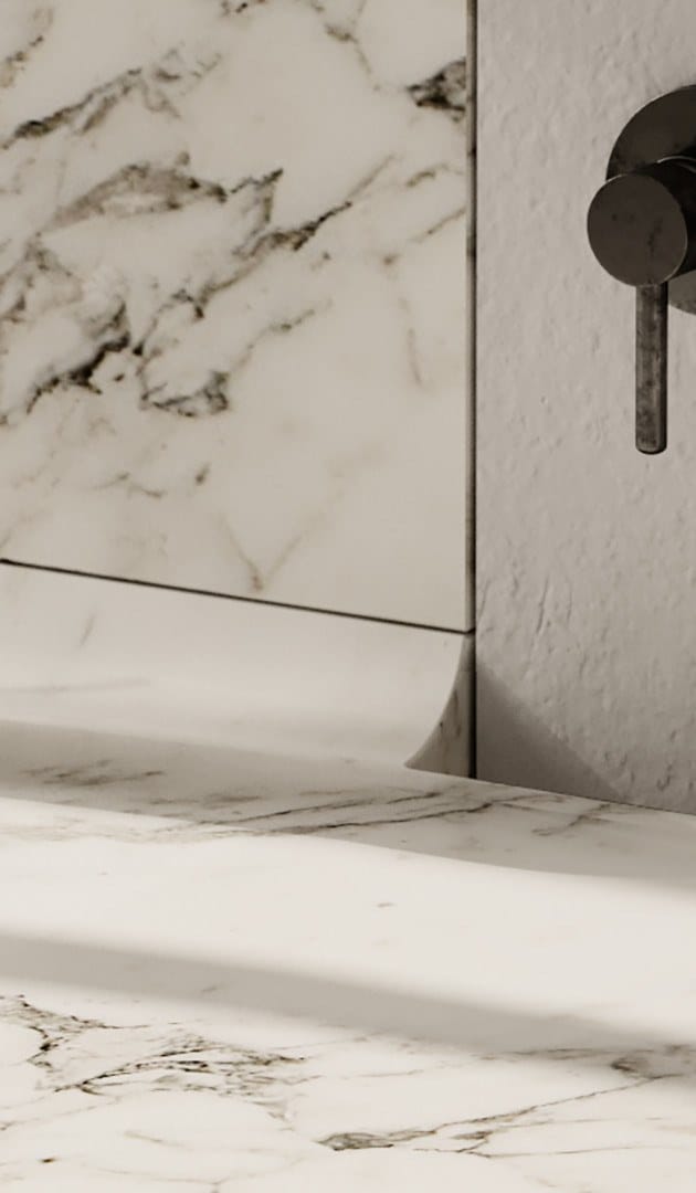 Прямоугольный подвесной умывальник из мрамора Арабескато Maami Home BALI ARCH-00139858 - Вид №2