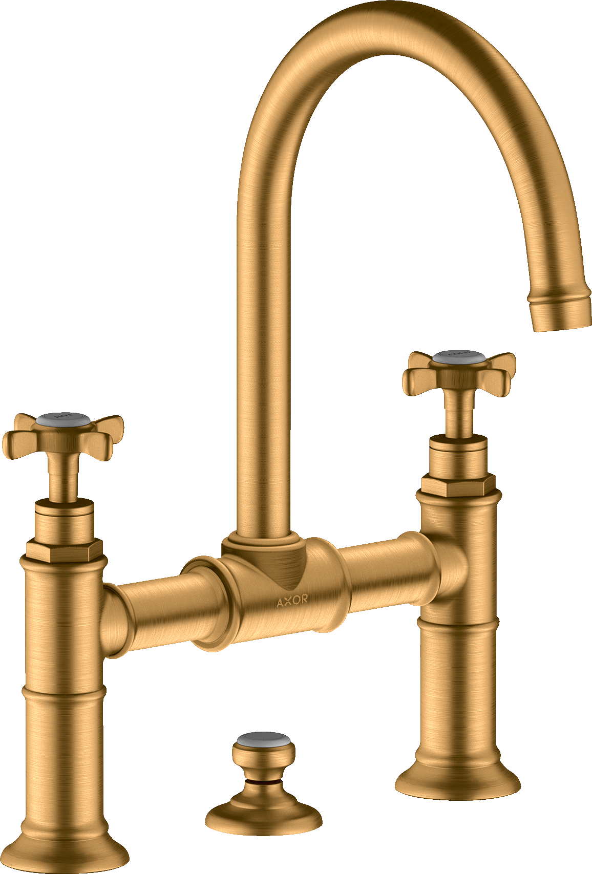 16510250 Смеситель для раковины, 2 ручки, 220, с поперечными ручками и сливным гарнитуром AXOR MONTREUX