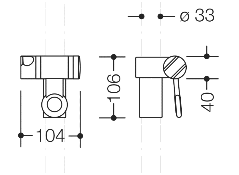 950.33.E0194 держатель для душа HEWI WARM TOUCH  - Вид №1