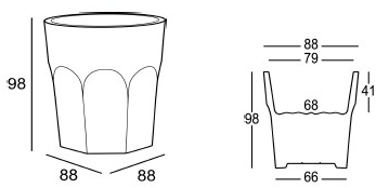 Plust Ваза из полиэтилена Cubalibre sun-id-1466651 - Вид №2