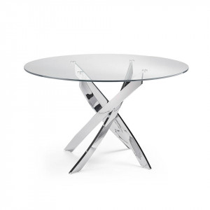 092855 Стол обеденный стеклянный Ø150 Angel Cerda F2133