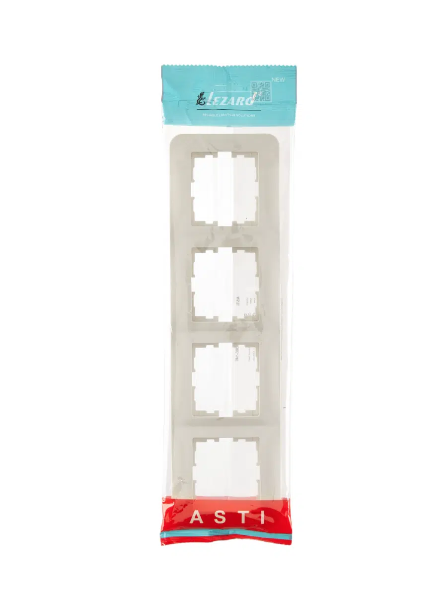 ASTI Рамка 4-ая горизонтальная б/вст крем LEZARD 7081-0300-149