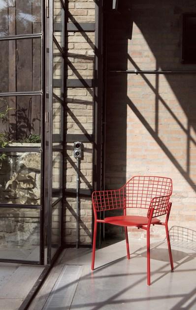 emu Садовый стул из нержавеющей стали с подлокотниками Lyze 616 - Вид №1