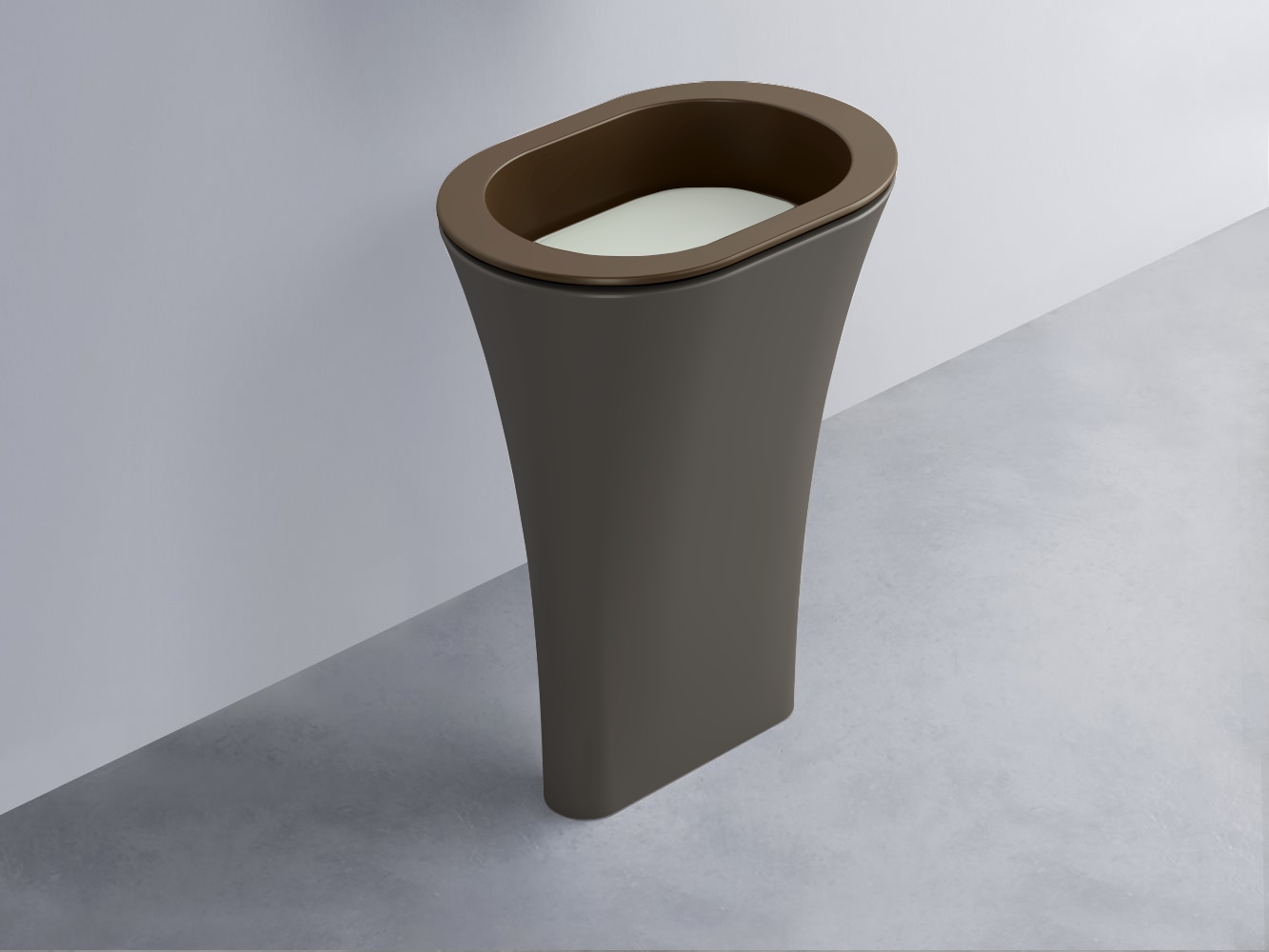 AMLA65-CA+AMPILO-PM+AMCOLO-FN Раковина Amedeo Ovale отдельностоящая cielo Enjoy + Amedeo Ceramica Cielo