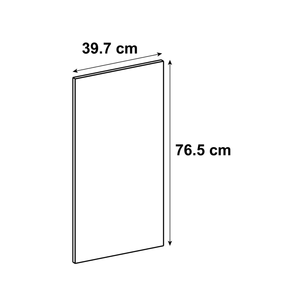 Фасад со стеклом Мегион 39.7x76.5 см Delinia ID МДФ цвет темно-серый 82309077 STLM-2199203 - Вид №9