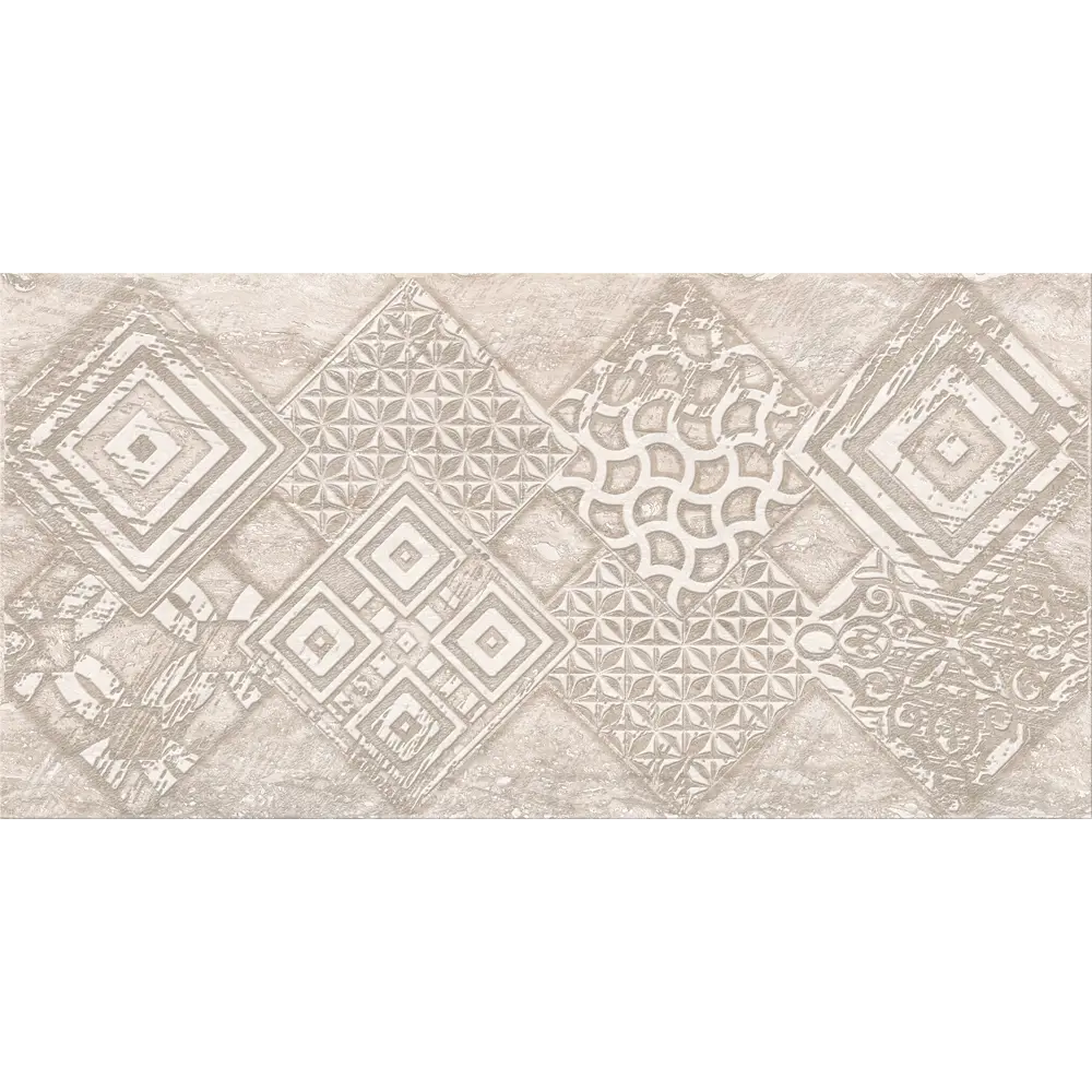 Декор настенный Azori Ascoli Grey Geometria 31.5x63 см матовый камень цвет серый 82604078 STLM-2105848