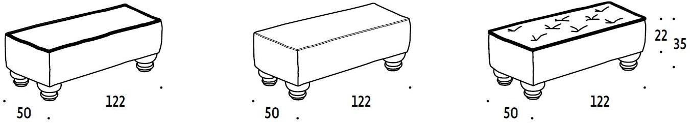 Felis Мягкая скамья из ткани Complements sun-id-1422504 - Вид №5